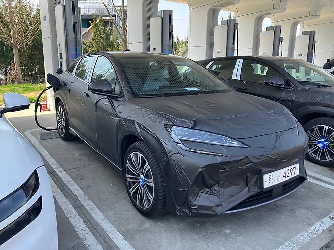 BYD '씨라이언 7' 테스트카 (출처 : 오토스파이넷)