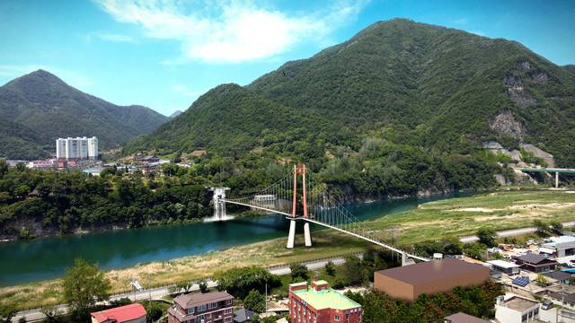 ▲영월역과 금강공원을 잇는 동강 보도교 조감도