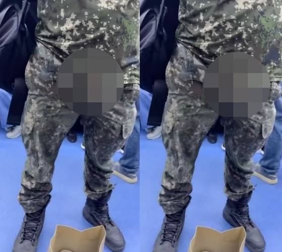 최근 SNS에 올라온 “신분당선 여성분들 조심하세요” 게시글에 첨부된 사진. X 캡처