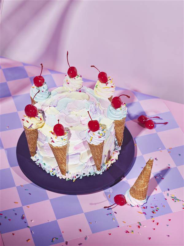 파스텔 카니발 케이크