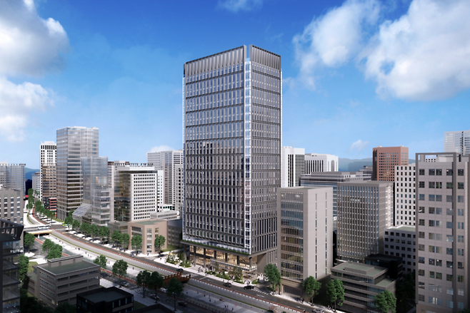 관수동 제8지구 도시 정비형 재개발사업 투시도. 서울시