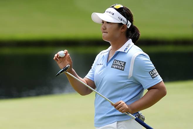 셰브론 챔피언십 첫날 공동 선두에 자리한 유해란. AP 연합뉴스