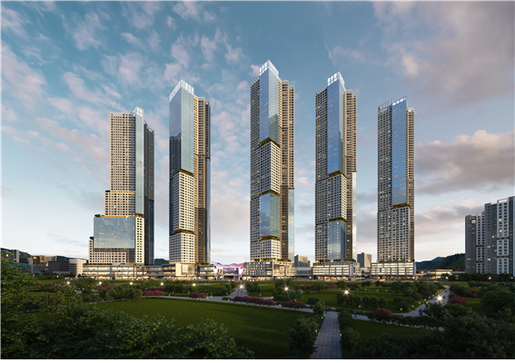 부산시민공원 촉진 1구역 파크시티 조감도