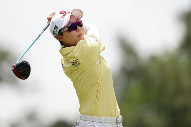 단독 3위에 오른 김효주. 사진 제공=AFP연합뉴스