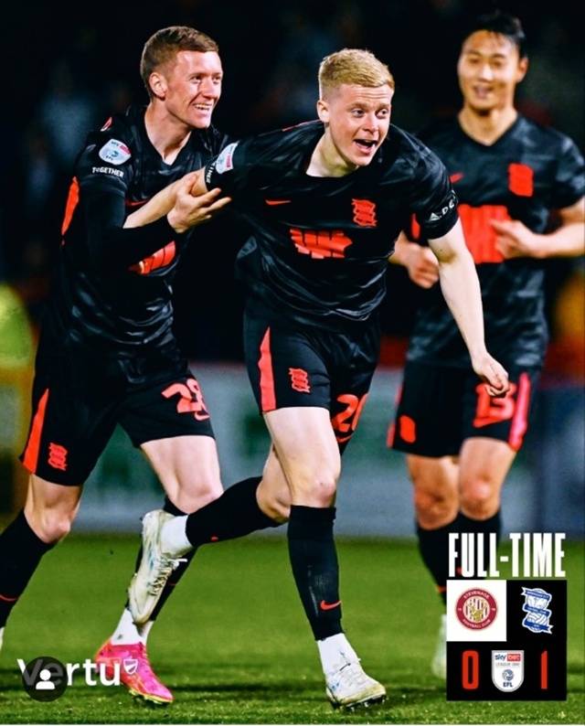 최종 스코어. /사진=버밍엄 SNS