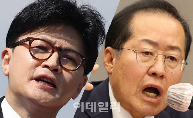 한동훈·홍준표 국민의힘 대선 후보 (사진=이데일리/연합뉴스)