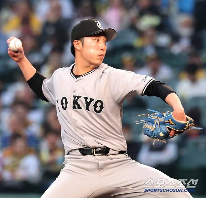 요미우리 우완 아카호시는 한신을 만나면 작아진다. 25일 한신전에 선발등판해 4이닝 4실점했다. 지난해부터 한신전 5연패 중이다. 사진캡처=요미우리 자이언츠 SNS