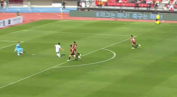 인천 박승호 26일 부천전 K리그 최단시간 득점 장면. 중계화면 캡쳐