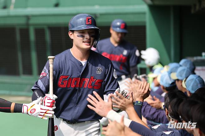 롯데 윤동희.&nbsp; &nbsp; &nbsp; 사진=롯데 자이언츠