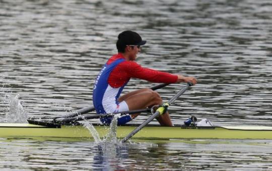 싱글스컬 경기 모습 [대한조정협회 홈페이지 캡처]