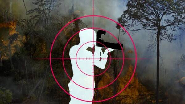 ▲환경 문제를 취재하는 언론인들이 위협받고 있다. 출처=국경없는기자회.