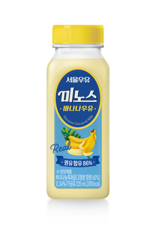 ‘미노스 바나나우유’. [사진 출처 = 서울우유]
