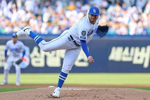 후라도는 26일 대구 NC전에서 승리투수가 됐다. 사진=삼성 제공