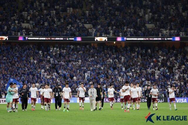 광주와 알 힐랄의 ACLE 8강 경기장면/프로축구연맹 제공