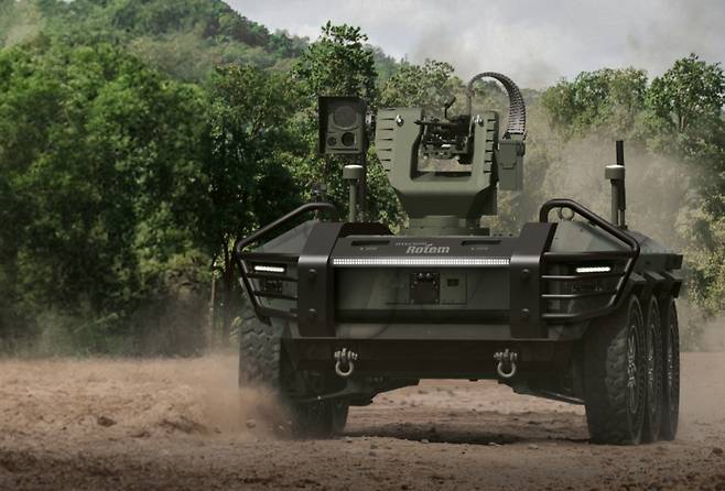 현대로템의 다목적 무인차량. 원격주행, 종속주행, 자율주행 등 3가지 주행모드가 가능하다. [헤럴드DB]