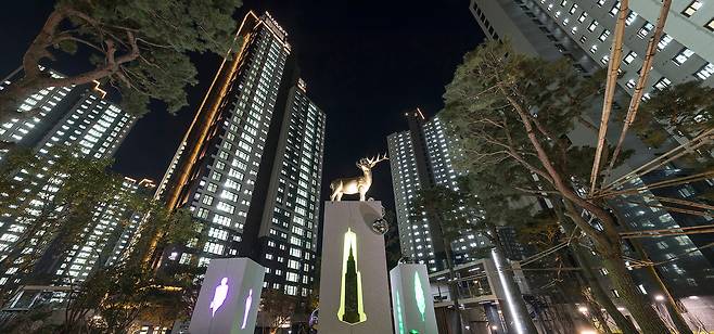 과천 센트럴파크 푸르지오써밋 전경 [대우건설 제공]