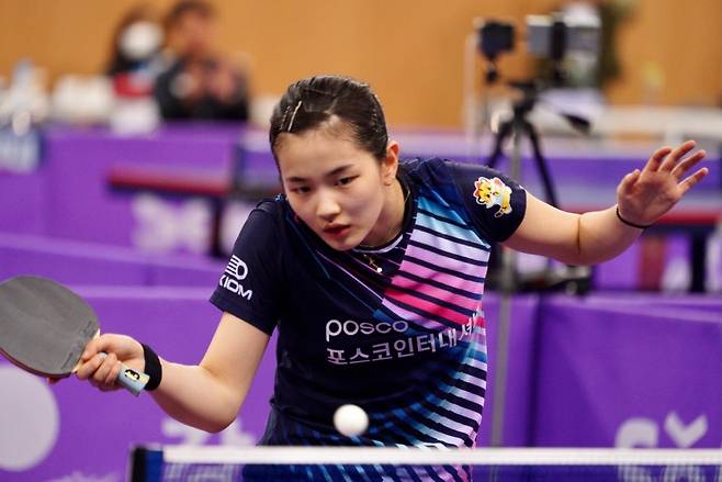 포스코인터내셔널 에이스 김나영의 경기 장면 [촬영 이동칠]