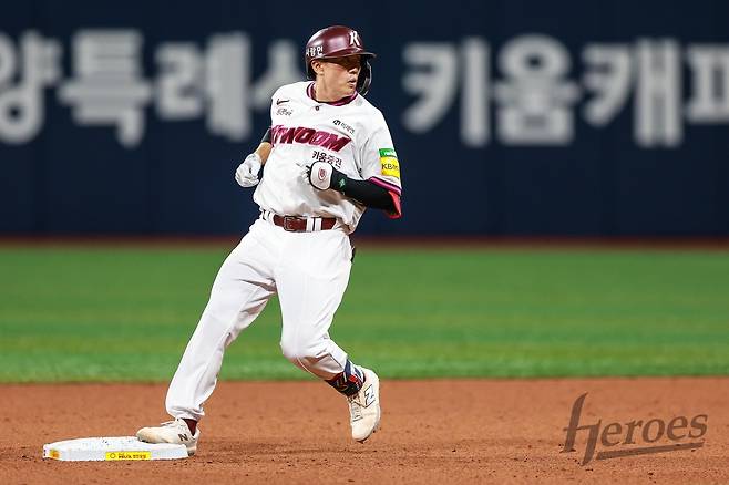 키움 오선진의 22일 경기 모습.  [키움 히어로즈 제공. 재판매 및 DB 금지]