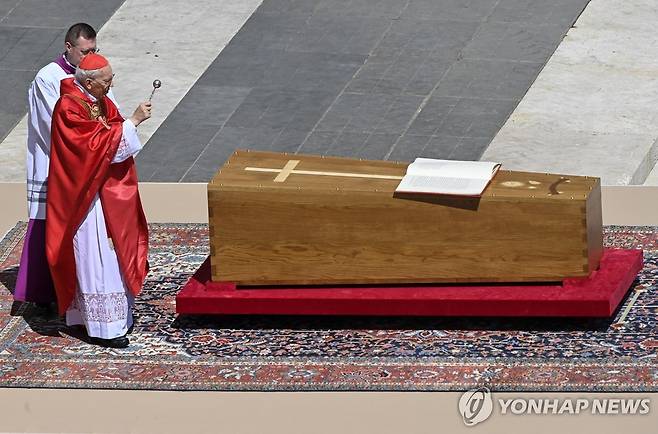 교황의 장례미사 [EPA 연합뉴스. 재판매 및 DB 금지]