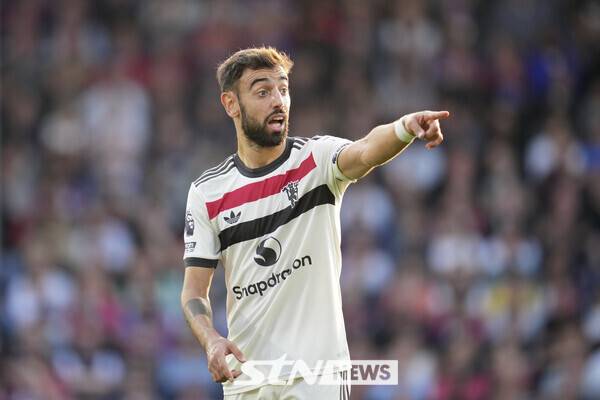 맨체스터 유나이티드 공격형 미드필더 브루노 페르난데스. 사진┃뉴시스/AP