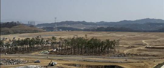 다목적 방사광가속기 부지' 오창테크노 1공구 준공. 청주시 제공