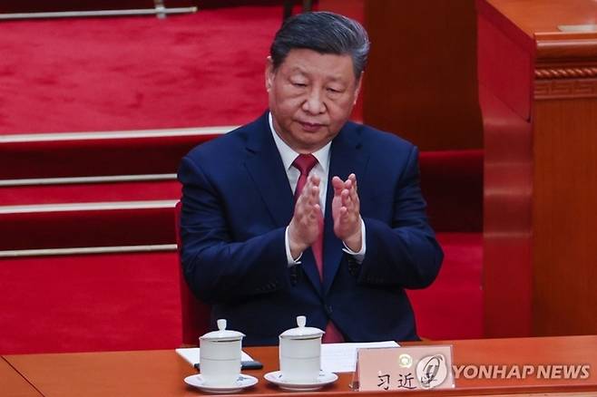 지난달 양회에 참석한 시진핑 주석. [EPA 연합뉴스]