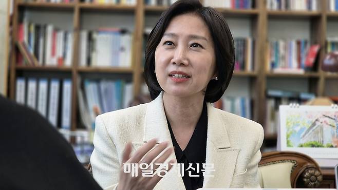 제21대 대통령 선거에 출마한 허은아 후보. [이상현 기자]