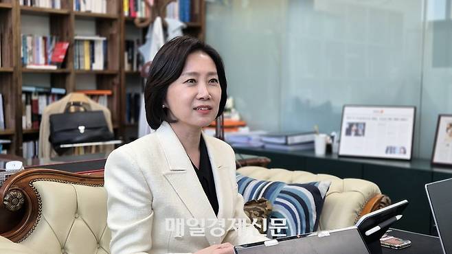 제21대 대통령 선거에 출마한 허은아 후보. [이상현 기자]