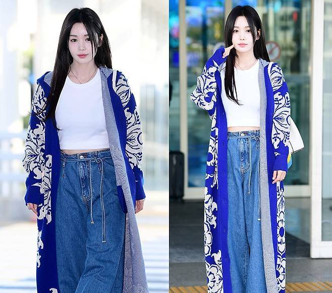 남규리가 공항에서마저 ‘화보 장인’ 면모를 뽐냈다. 사진=김영구 기자