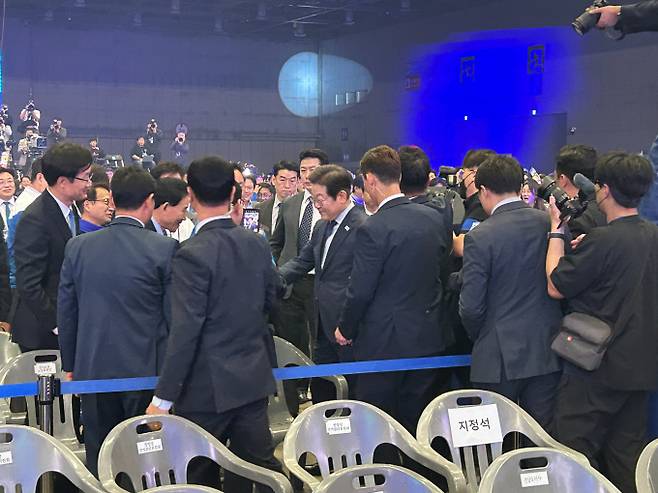 이재명 후보에 대한 지지는 압도적이었다. /사진=김성아 기자