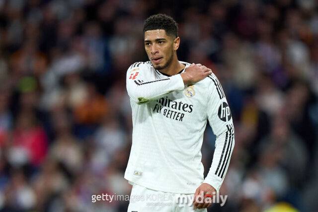 어깨 부상 문제를 겪고 있는 주드 벨링엄. /게티이미지코리아