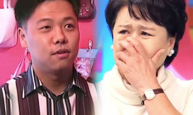 박원숙의 아들 故 서범구씨 29세 당시 모습(왼쪽), 박원숙. MBN ‘모던패밀리’ 방송 화면 캡처