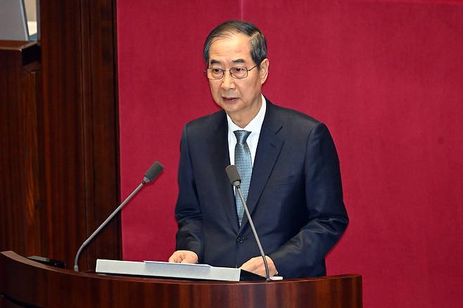 한덕수 대통령 권한대행 국무총리. 뉴시스