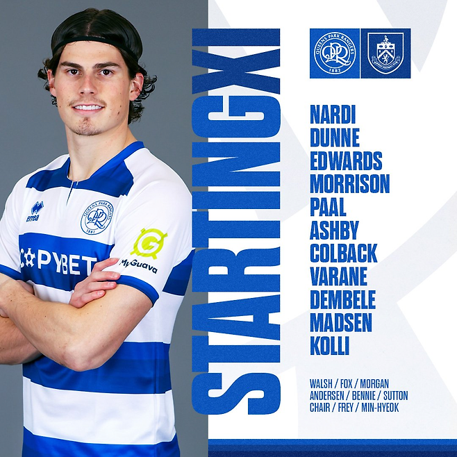 QPR 선발 라인업. QPR SNS