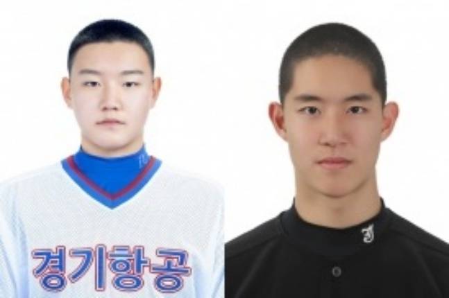 경기항공고 양우진(왼쪽)과 장충고 문서준. /사진=KBSA 홈페이지 갈무리