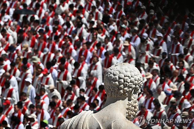 바티칸 성 베드로 광장 [로이터 연합뉴스. 재판매 및 DB 금지]