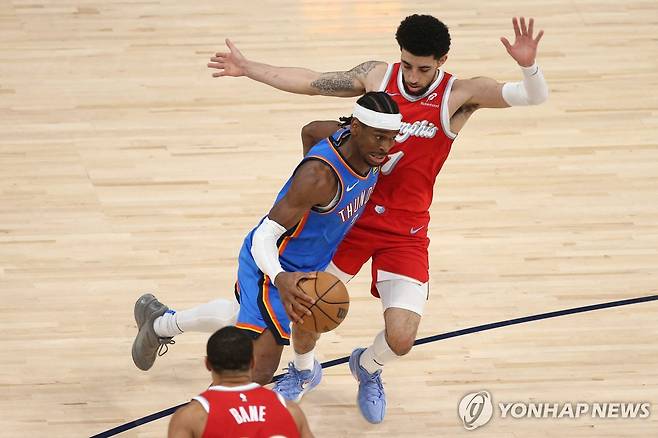 돌파하는 길저스알렉산더 [Imagn Images=연합뉴스]