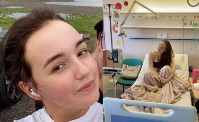 10대 소녀가 극심한 갈증으로 매일 5ℓ에 달하는 물을 마시는 증상을 겪다, 이름조차 없는 희귀 뇌종양 진단을 받은 사연이 전해졌다. [사진=SNS]