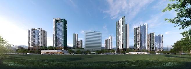 경기 군포시 '군포 1구역' 투시도. 대우건설 제공