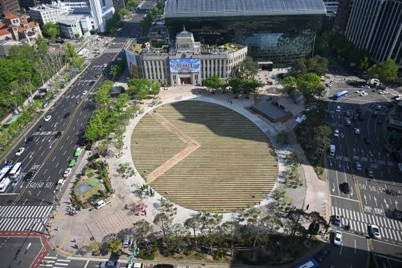 서울광장 숲 전경. 서울시 제공