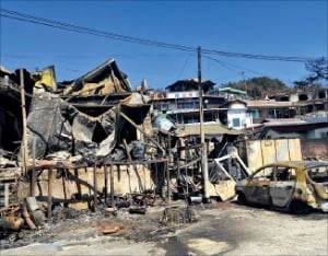 초대형 산불로 경북 영덕군 노물리 주택 234개 동 가운데 170개 동이 전소했다. /오경묵 기자