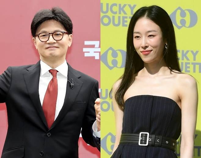 한동훈 국민의힘 대선 경선 후보, 배우 서현진 /사진=연합뉴스, 한경DB