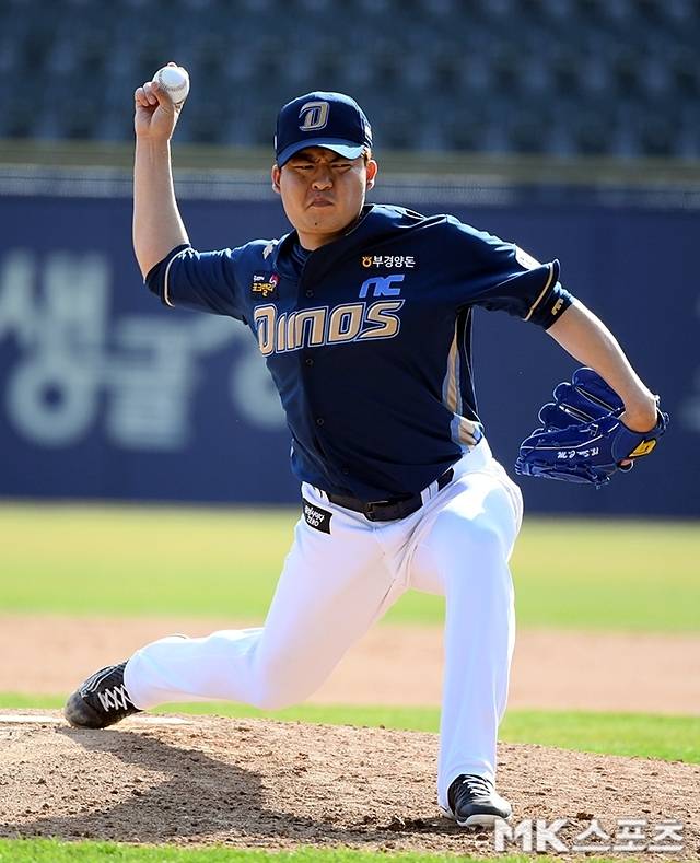 NC 유니폼을 입고 있을 당시의 심창민. 사진=천정환 기자