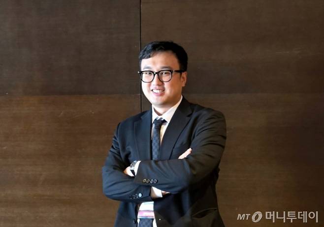 전동근 퀀텀에어로 의장이 지난 24일 서울 여의도 콘래드호텔에서 머니투데이와 인터뷰했다. /사진=이혜수 기자