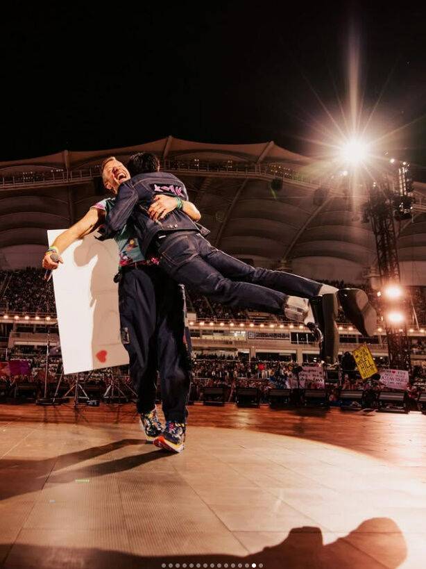 크리스 마틴, BTS 진./소셜미디어