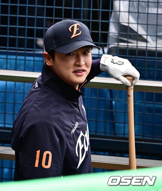 [OSEN=지형준 기자] 한화 이진영. 2025.04.09 / jpnews@osen.co.kr