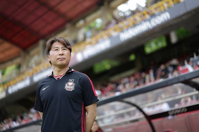 김기동 서울 감독은 최근 승점수확이 더디지만 자신감을 잃지 않았다. 경기력이 나쁘지 않은 상황이라 골만 터져준다면 순위싸움이 수월해질 것이라고 자신한다. 사진제공｜한국프로축구연맹