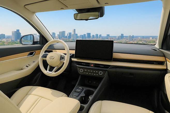 현대차 쏘나타 풀체인지 실내 예상도