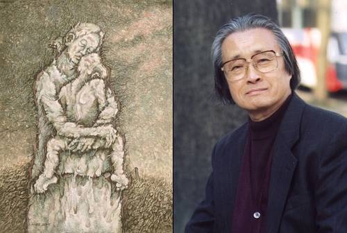 2008년작 '기다림'(왼쪽)과 고인 '기다림'은 [유족 제공], 고인 사진은 [연합뉴스 자료사진]