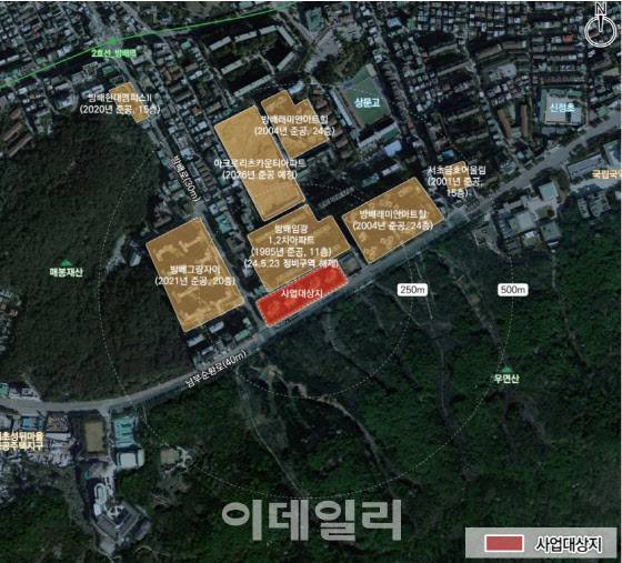 방배임광3차아파트 재건축 사업 위치도.(사진=서울시)
